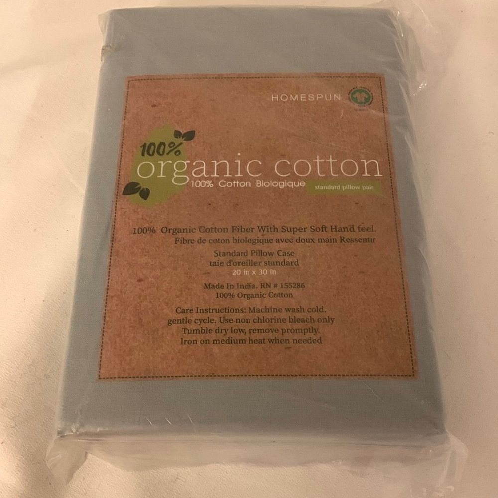 Standard pillowcase pair 20“ x 30“ in cool blue